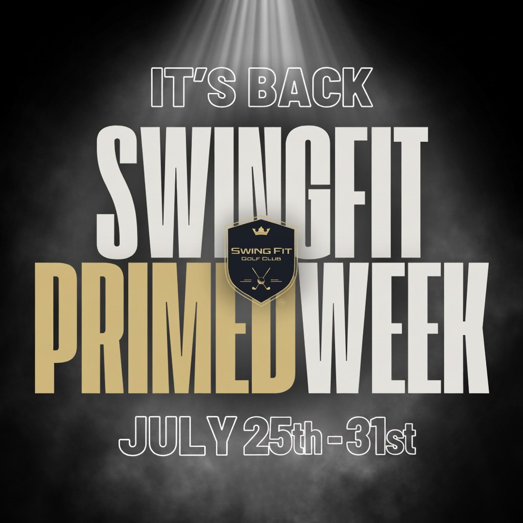 ❗️🏌️PRIMED WEEK is BACK at Swing Fit!

Grab these deals while they last!
Buy 3 Get 1 FREE Lessons
50% off club fittings and simulator passes